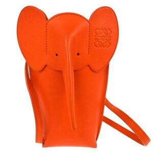 Loewe Orange Elephant Pocket Shoulder Bag